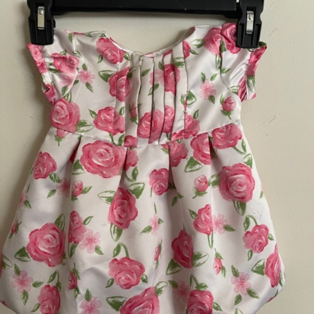 Small Wonders Floral Print Infant Girl Dress